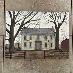 Billy Jacobs “Early American Home” printed canvas Americana